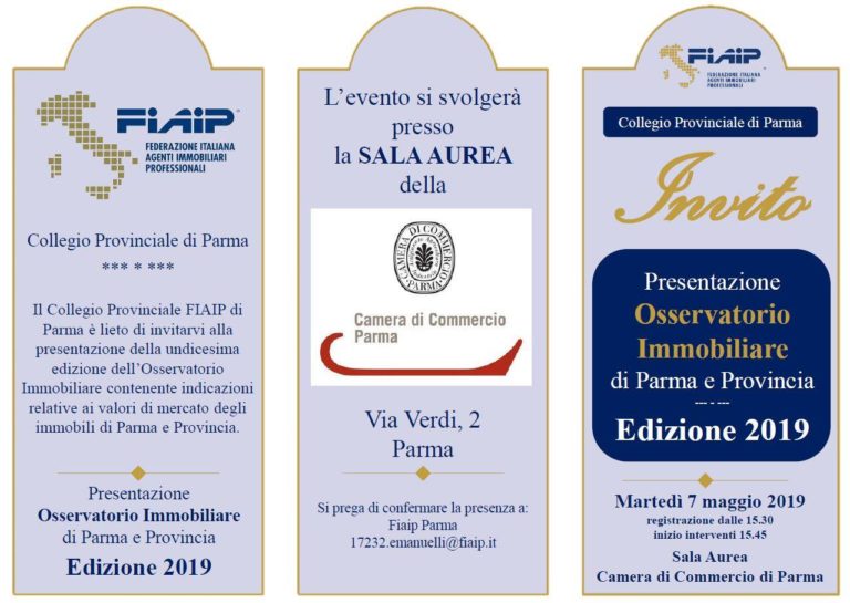 Scopri di più sull'articolo PARMA | 7/05/19 | Presentazione Osservatorio Immobiliare