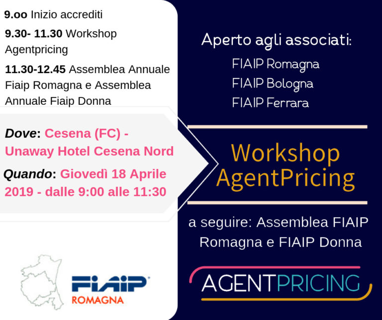 Scopri di più sull'articolo CESENA | 18/04/19 | Workshop AgentPricing