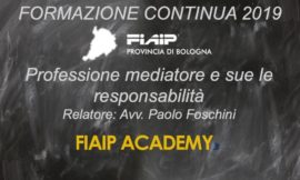 BOLOGNA| 27/05/19 | Professione mediatore e sue responsabilità