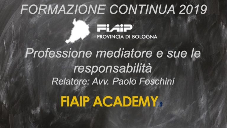 Scopri di più sull'articolo BOLOGNA| 27/05/19 | Professione mediatore e sue responsabilità