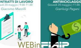 WEBINFIAIP ER – 20/05/2021 | Contratti di lavoro – Antiriciclaggio