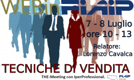 WEBinFIAIP ER  7-8/07/2021 | Tecniche di Vendita