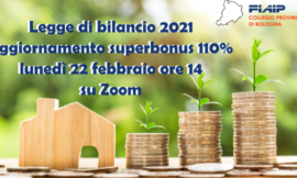 BOLOGNA – 22/02/2021 |  LEGGE DI BILANCIO – SUPERBONUS 110%