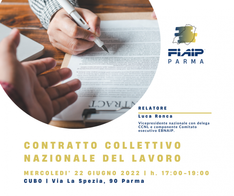 Scopri di più sull'articolo PARMA – 22/06/22 | Contratto Collettivo Nazionale del Lavoro