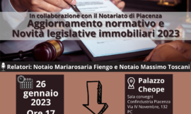 Piacenza – 26/01/2023 | Aggiornamento normativo e novità legislative immobiliari 2023