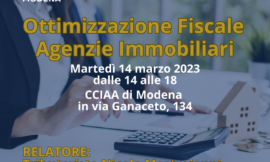 MODENA – 14/03/2023 | Ottimizzazione Fiscale delle Agenzie Immobiliari