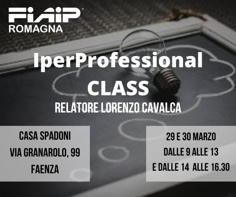 Scopri di più sull'articolo ROMAGNA  29-30/03/2023 | Lorenzo Cavalca – IperProfessional CLASS