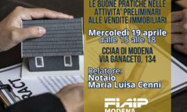 MODENA – 19/04/2023 | Buone pratiche nelle attività preliminari alle vendite immobiliari