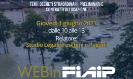 EMILIA ROMAGNA – 1/06/23 | WEBinFIAIP – Alluvione Emilia Romagna: aspetti legali