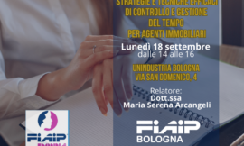 BOLOGNA – 18/09/2023 | Strategie e tecniche efficaci di controllo e gestione del tempo per Agenti Immobiliari