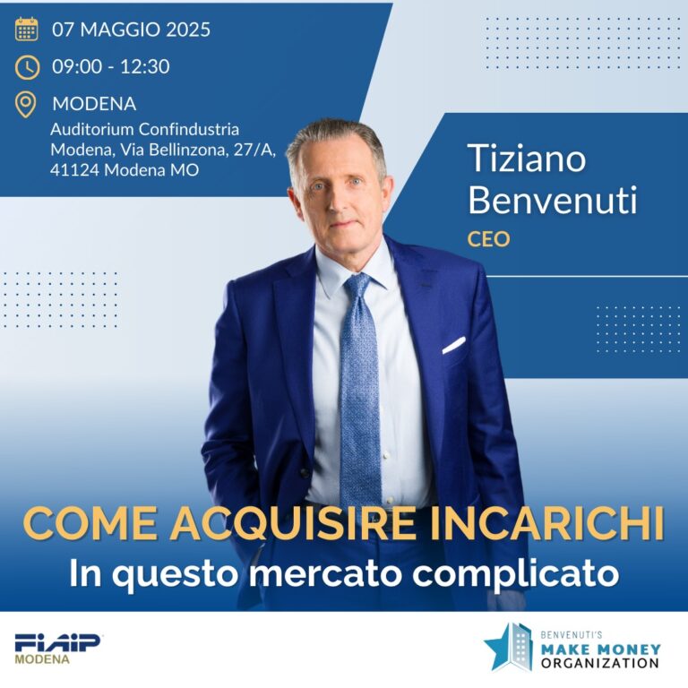 Scopri di più sull'articolo MODENA – 7/05/2025 | Come acquisire incarichi in questo mercato complicato
