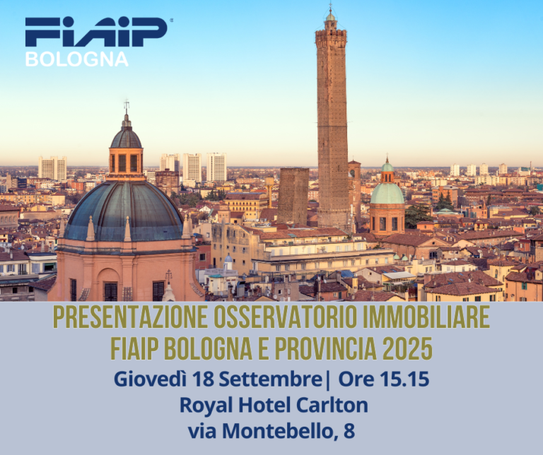 Scopri di più sull'articolo A Bologna Fiaip presenta l’Osservatorio Immobiliare | 18 Settembre 2025