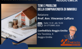 REGGIO EMILIA – 28/10/2026 | Temi e problemi della compravendita di immobili