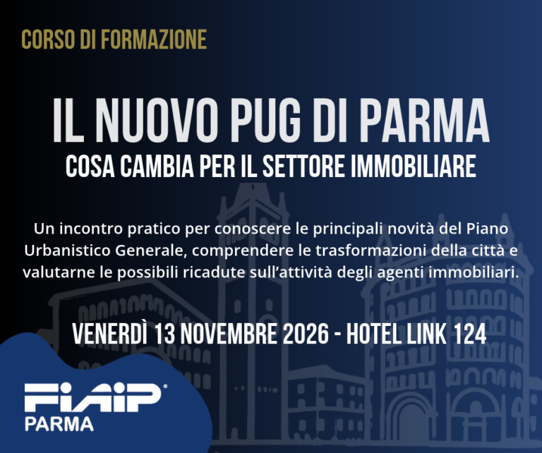 Scopri di più sull'articolo PARMA – 13/11/2026 | Nuovo PUG di Parma: cosa cambia per chi vende e compra casa?